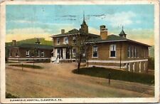 Clearfield Hospital Clearfield PA Pennsylvania WB VTG Postcard PM WOB Note picture