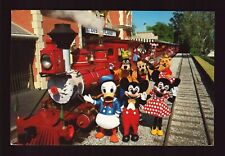 POSTCARD : CALIFORNIA - ANAHEIM CA - DISNEYLAND RAILROAD WITH CAST OF CHARACTERS picture