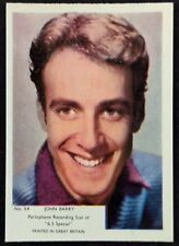 Vintage 1955 John Barry 6.5 Special Musician Film Stars Card #54 (Pretty Sharp) picture