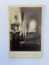 1870s CDV Photo Clevedon View Old Church Somerset by Bedford picture