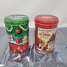 Lifesavers Candy Christmas 1989/1993 Tin Canister Holiday Keepsake BUNDLE g1 picture