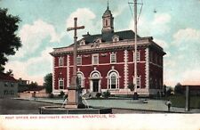 Annapolis, MD, Post Office & Southgate Memorial, Vintage Postcard b399 picture
