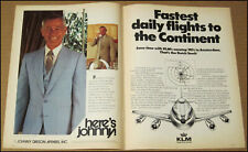 1980 Johnny Carson Apparel Print Ad Here's Johnny Tonight Show Advertisement picture