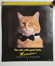 Vintage MORRIS THE CAT 9-LIVES Calendar 1992 Clean Unused  picture