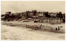 England, Bournemouth, West Beach Vintage Albumen Print Albumin Print 16.5 picture
