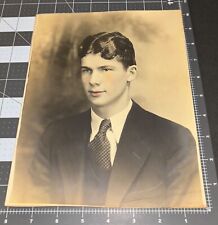 1930s Handsome Man Color Tinted Antique Gay Int Studio PHOTO picture