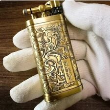JiFeng Cigar Afficionado(a) Pipe Floral Design Windproof Kerosene Pocket Lighter picture
