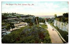 ANTQ The Canyon City Park, Landscape, Wagon, Old Road, Kansas City, MO Postcard picture
