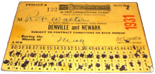 MAY 1931 DL&W DELAWARE LACKAWANNA AND WESTERN DENVILLE NJ COMMUTATION TICKET picture