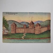 Old Fort Sackville 1779 Drawing Vincennes Indiana IN Vintage Postcard c1909 picture