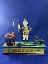 Cast Iron Trick Dog Mechanical Bank Working picture