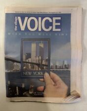 2001 Sept 25th The Village Voice Newspaper, Twin Towers, Wish You Were Here (B39 picture