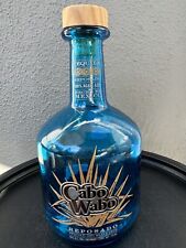 Cabo Wabo Tequila Empty Blue Glass Bottle - Sammy Hagar Vintage Discontinued picture