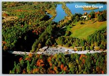 Vermont Quechee Gorge Aerial View Vintage Postcard Continental picture