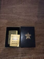 Rare Vintage Early 1990s Brass Zippo Marlboro Longhorn Lighter With Initials WDS picture