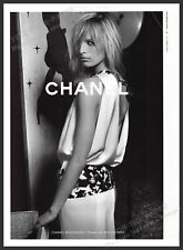 Chanel Karolina Kurkova 2000s Print Advertisement 2002 Dress Black White Party picture