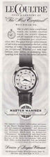 1957 LeCoultre Watch: Longines Master Mariner Vintage Print Ad picture