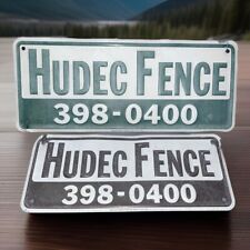 Vintage Original Embossed Tin Fence Sign Lot Chicago picture