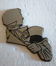 Vintage Brushed Metal Silhouette Wall Door Decor Victorian Man picture