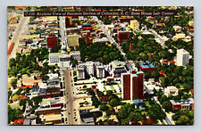 Aerial Bird's Eye View Downtown State House Columbia South Carolina SC Postcard picture