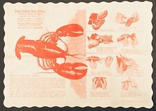 Vintage 1959 The Essex Sea Grill MA Paper Souvenir Placemat picture