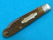 RARE VINTAGE KA-BAR UNION CUT CO OLEAN NY MADE FOR SCOUTS BOY EASY OPENER KNIFE picture