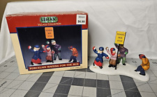 Vintage Lemax Christmas Village Collection Waiting for the Bus 1997 #73224 picture