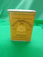 1  X VINTAGE ADVERTISING EMPTY PHILIP MORRIS  VERTICAL POCKET TOBACCO TIN     picture
