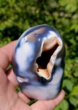 BEAUTIFUL ORCA DISPLAY AGATE, 15.9OZ  ORCA FREE FORM AGATE, DISPLAY PIECE  picture