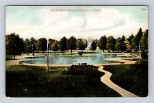 Somerville MA-Massachusetts, Broadway Park, Antique Vintage Souvenir Postcard picture