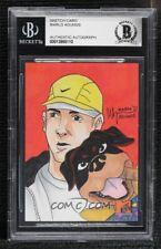 Eminem Slim Shady Triumph The Insult Comic Dog MTV TRL Sketch Card 1/1 BAS picture