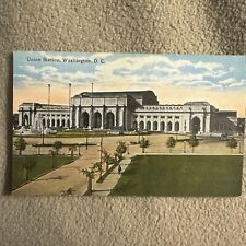 Union Station, Washington DC Vintage White Border Postcard 1920s picture