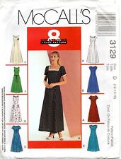 McCall's 3129 Classic Princess Seam Midi Dress Sizes 12 14 16 UNCUT picture