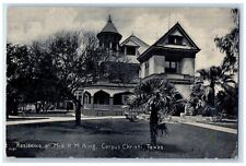 c1910's Residence Of Mrs. H. M. King House Corpus Christi Texas TX Postcard picture