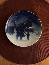 BING & GRONDAHL Porcelain Plate 1931 CHRISTMAS TRAIN RARE picture