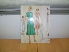 True Vintage 1950's McCall's Dress Pattern #8481 Triangle Pockets size 14 VTG picture