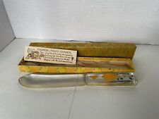 Vintage B. K. Company Depression Glass Fruit Cake Knife with Hand Painted Handle picture
