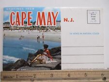 1968 Cape May NJ New Jersey Souvenir Folder Greetings Vintage Views picture