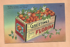 JACKSONVILLE & TAMPA RPO MAR 23,1955  RAILROAD POSTCARD GREETINGS FROM FLA picture