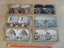 Lot of 6 World's Fair 1904 St. Louis, MO Stereoview Cards picture