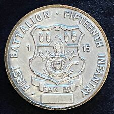 1st Battalion 15th Infantry Commander Vintage Challenge Coin picture