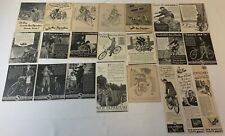 lot of twenty-two NEW DEPARTURE COASTER BRAKE bicycle accessory ads~ 1927-1949 picture