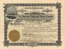 American Trackless Trolley Co. - Stock Certificate - Railroad Stocks picture