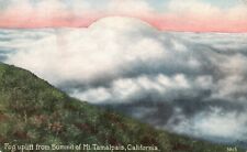 Postcard CA Mt Tamalpais California Fog Uplift from Summit Vintage PC J3350 picture