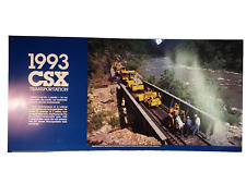 Vintage 1993 CSX Train Para Railroad Wall Art Poster RR Maintenance 22
