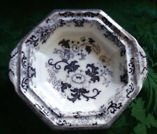 Antique Mulberry Transferware Bowl w/o Cover NANKIN by Davenport c 1835-1860 picture