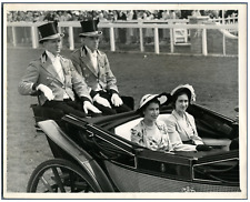 UK, Princess Elizabeth and Princess Margaret at the Gold Cup Day Vintage Silve picture