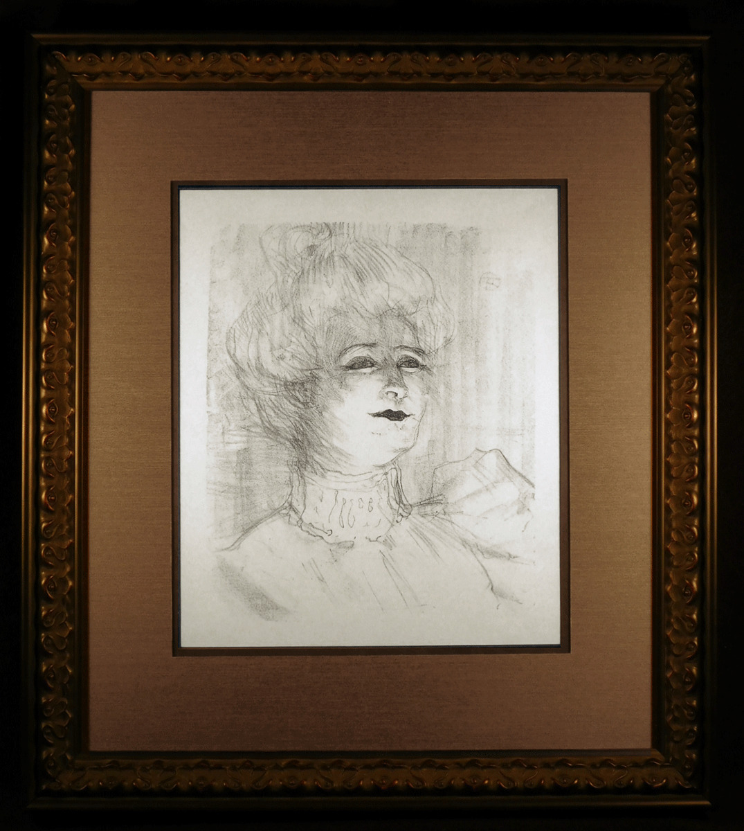 Marie-Louise Marsy Orig 1898 Lithograph by Toulouse-Lautrec Framed Wittrock 260