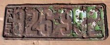 Antique 100 year Old 1924 California Steel License Plate with Patina picture
