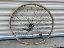 NOS 1920S CIRCA NEW DEPARTURE MODEL D REAR 36 HOLE 28 WOODEN WHEEL picture